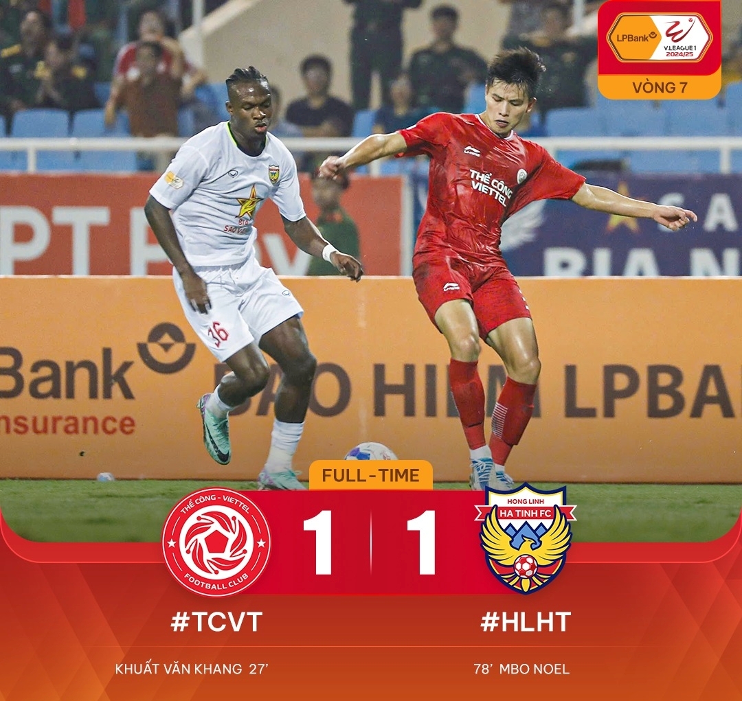 Hà Tĩnh là đội bóng duy nhất chưa thua ở V-League 2024/2025.