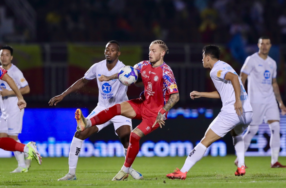 CLB TP.HCM chỉ có 2 bàn thắng từ đầu mùa ở V-League. (Ảnh: VPF).