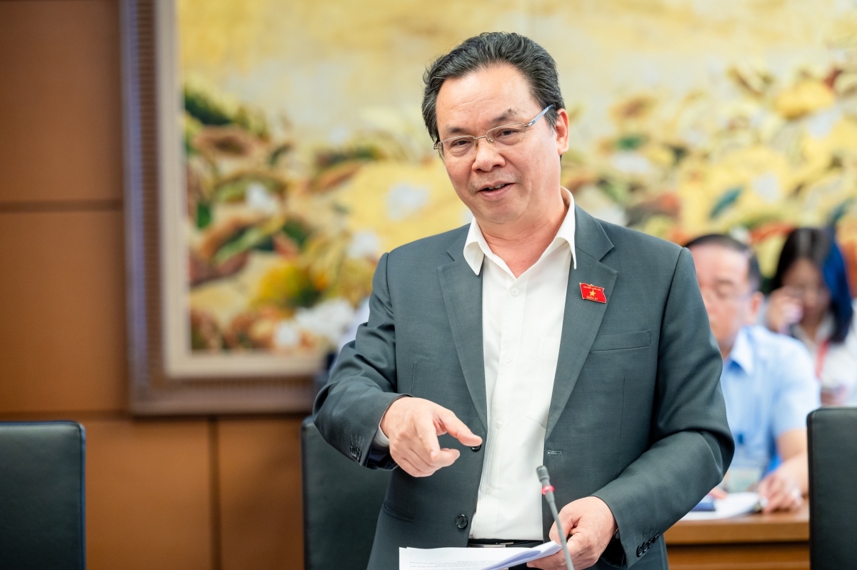 Đại biểu Hoàng Văn Cường, đoàn Hà Nội (Ảnh: Quốc hội)