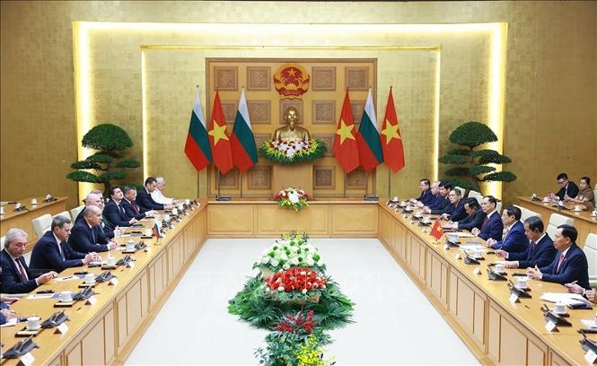 Toàn cảnh cuộc hội kiến. Ảnh: Dương Giang/TTXVN