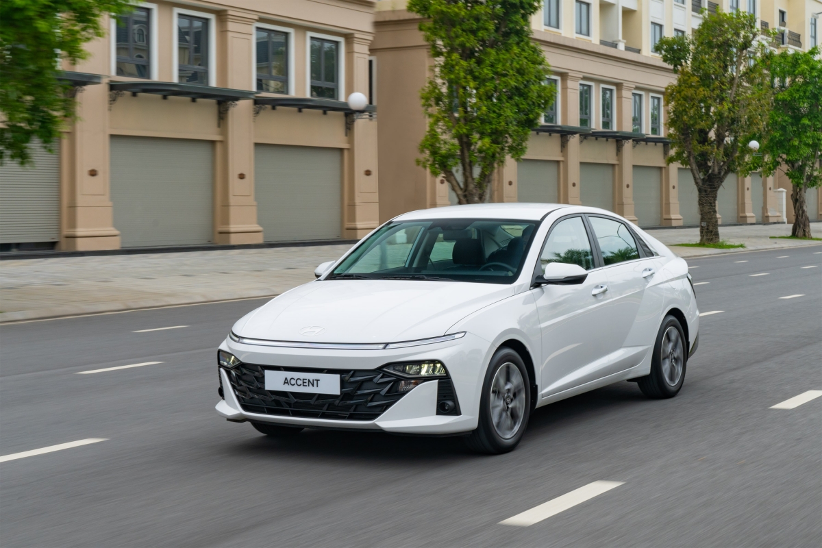Hyundai Accent tuy là xe bán chạy của hãng trong tháng 2/2025, nhưng vẫn giảm 75 xe so với tháng trước.