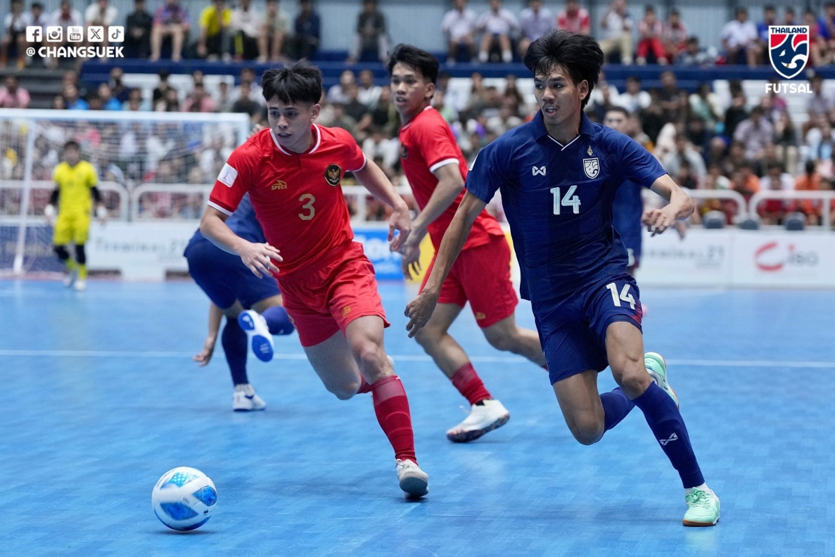 ĐT Futsal Indonesia thắng chủ nhà Thái Lan 5-1. (Ảnh: FAT). 