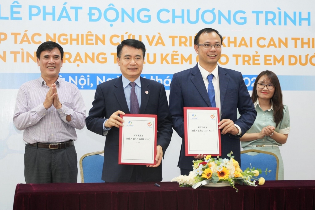 Lễ phát động chương trình nghiên cứu và triển khai can thiệp cải thiện tình trạng thiếu kẽm ở trẻ dưới 5 tuổi