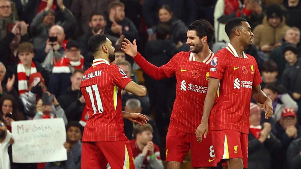 Salah tỏa sáng rực rỡ giúp Liverpool giành chiến thắng. (Ảnh: Reuters)