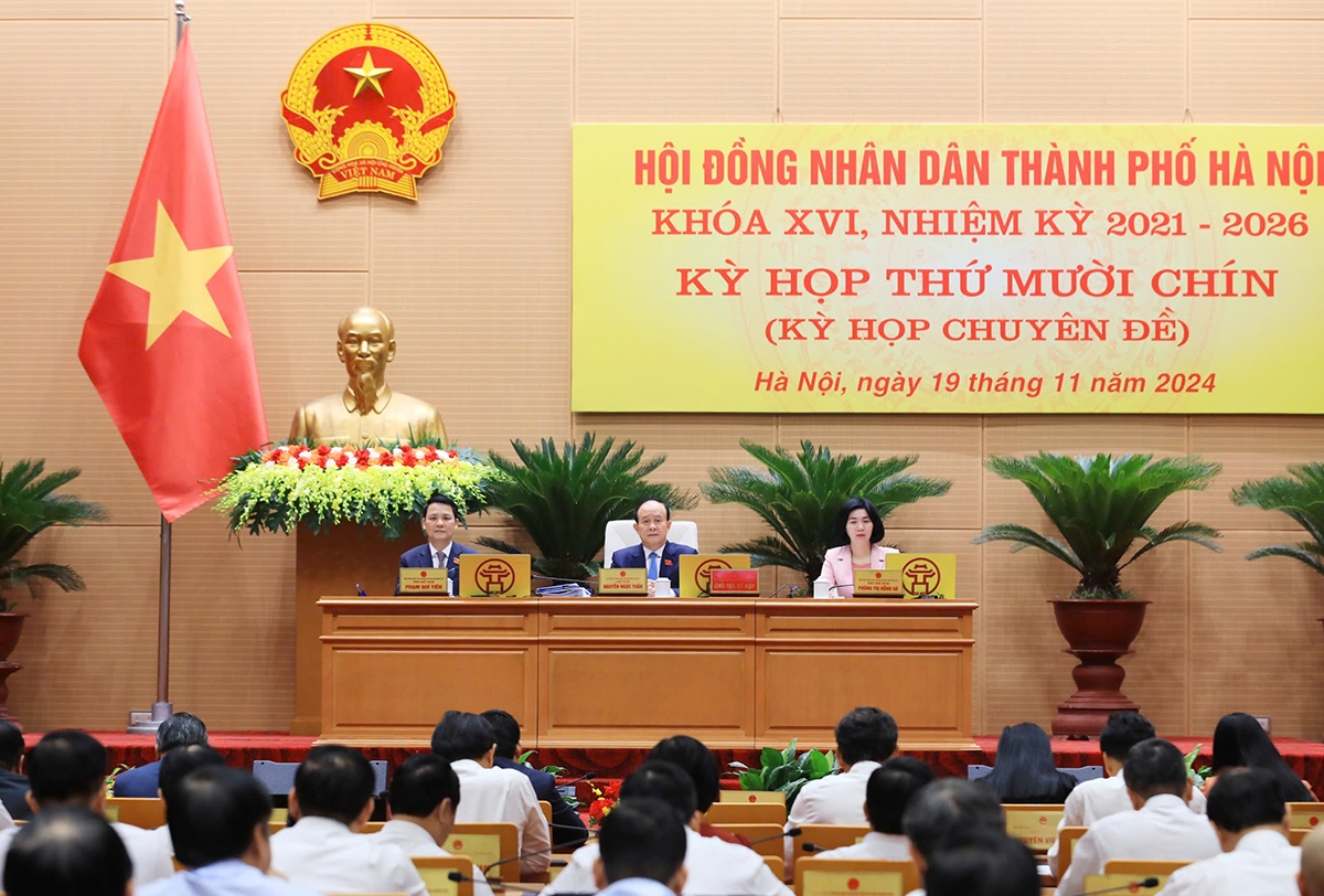 Kỳ họp thứ 19 HĐND thành phố Hà Nội.