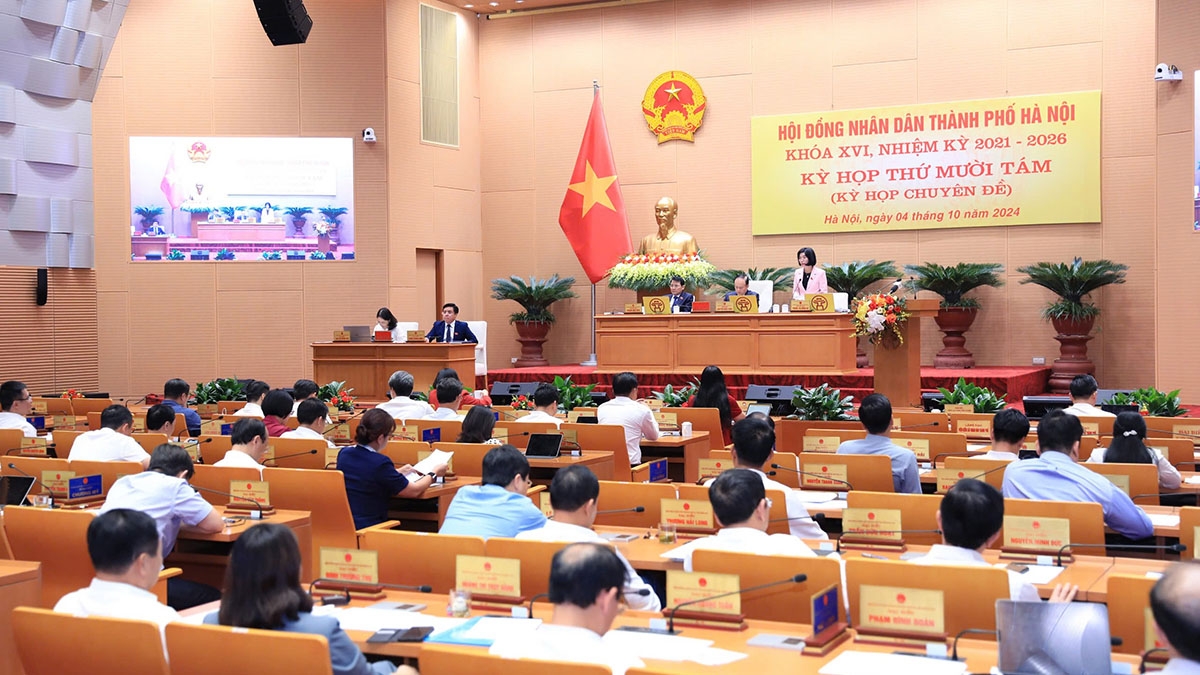Kỳ họp thứ 18 - kỳ họp chuyên đề HĐND thành phố Hà Nội khoá XVI nhiệm kỳ 2021-2026 (ảnh minh hoạ)