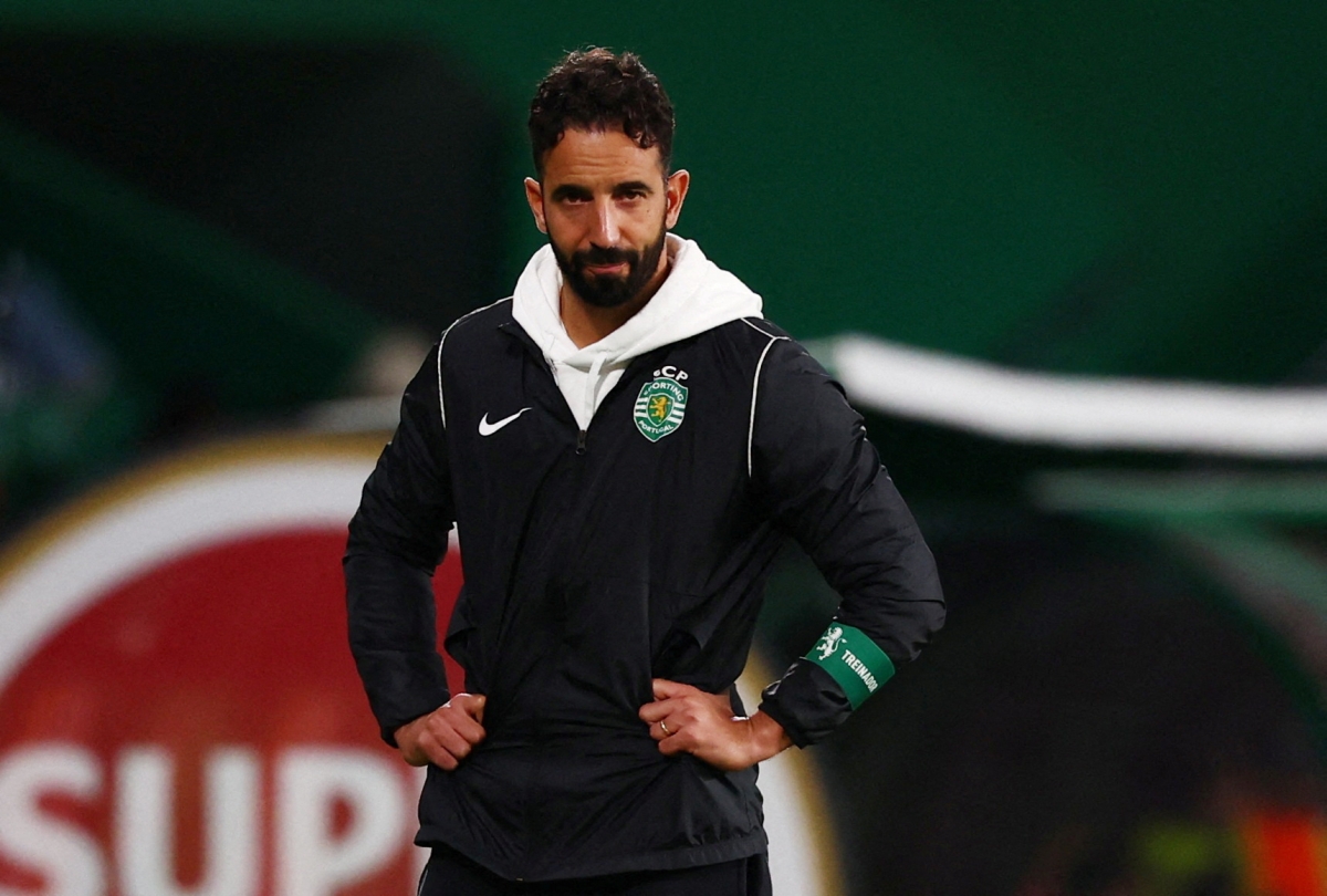 HLV Ruben Amorim sẽ cùng Sporting Lisbon đấu Man City. (Ảnh: Reuters).