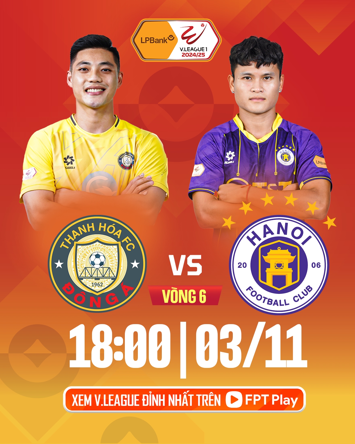 Trận cầu tâm điểm vòng 6 V-League 2024/2025 là cuộc so tài của Thanh Hóa với Hà Nội FC.