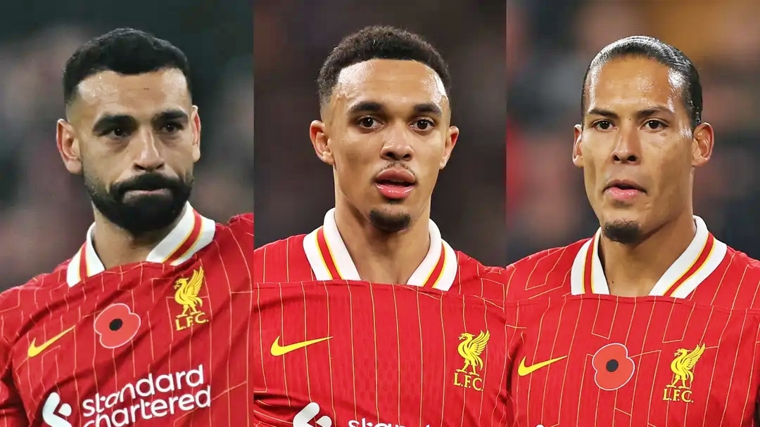 Liverpool đang đàm phán gia hạn với Mohamed Salah, Trent Alexander-Arnold và Virgil van Dijk (Ảnh: Getty).