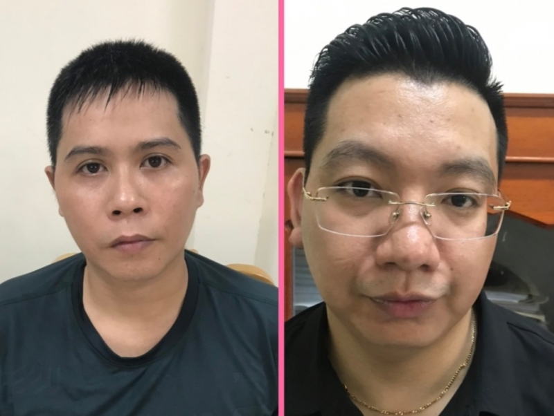 Hai đối tượng tại cơ quan công an