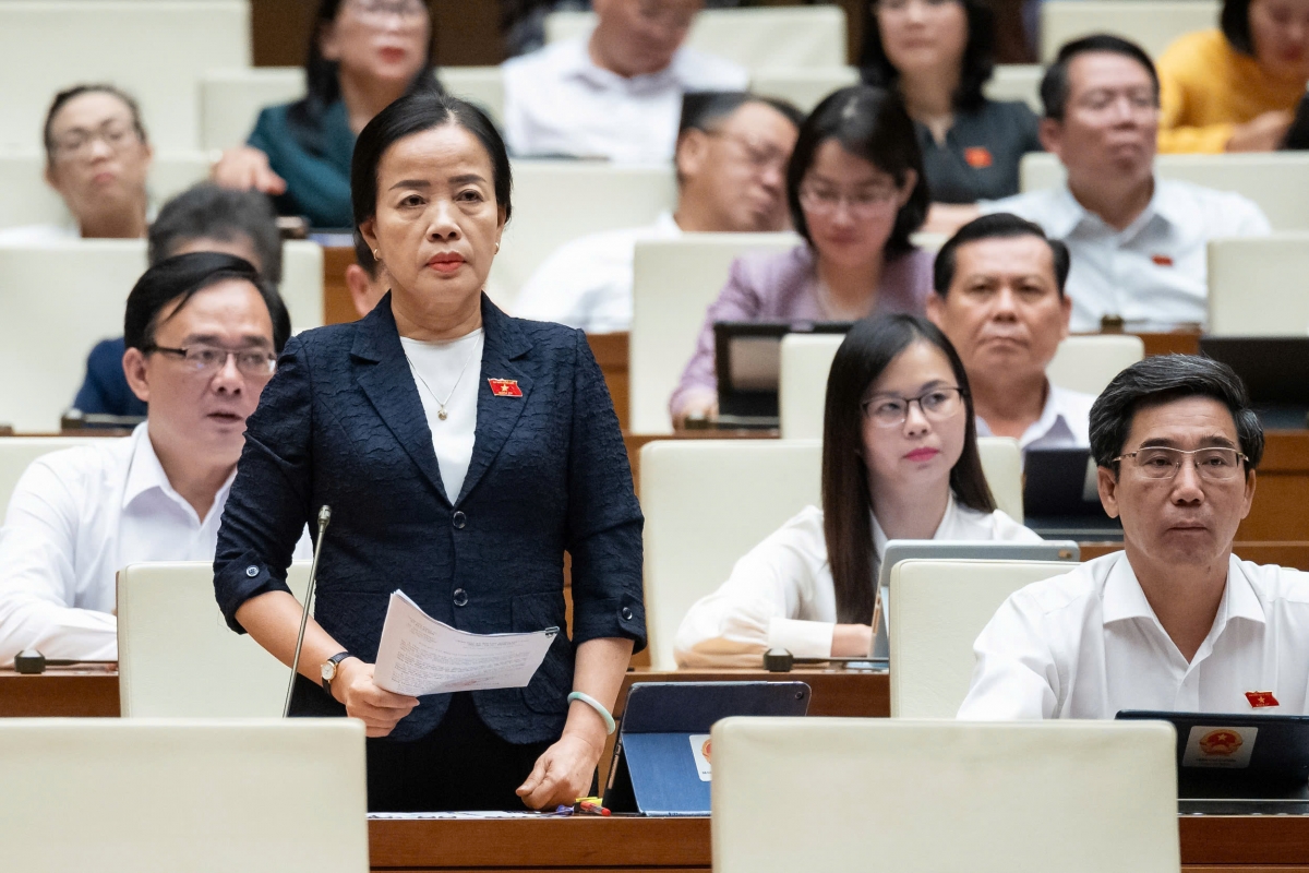 Đại biểu Nguyễn Thị Kim Thúy, đoàn Đà Nẵng (Ảnh: Quốc hội)