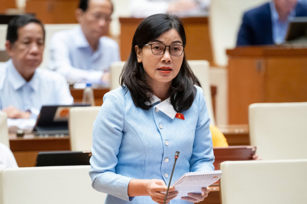 Đại biểu Nguyễn Thị Xuân, đoàn Đắk Lắk (Ảnh: Quốc hội)
