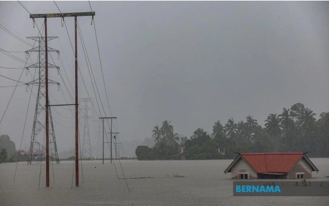 Hình ảnh ngập lụt tại các bang miền Bắc Malaysia. Ảnh: Bernama