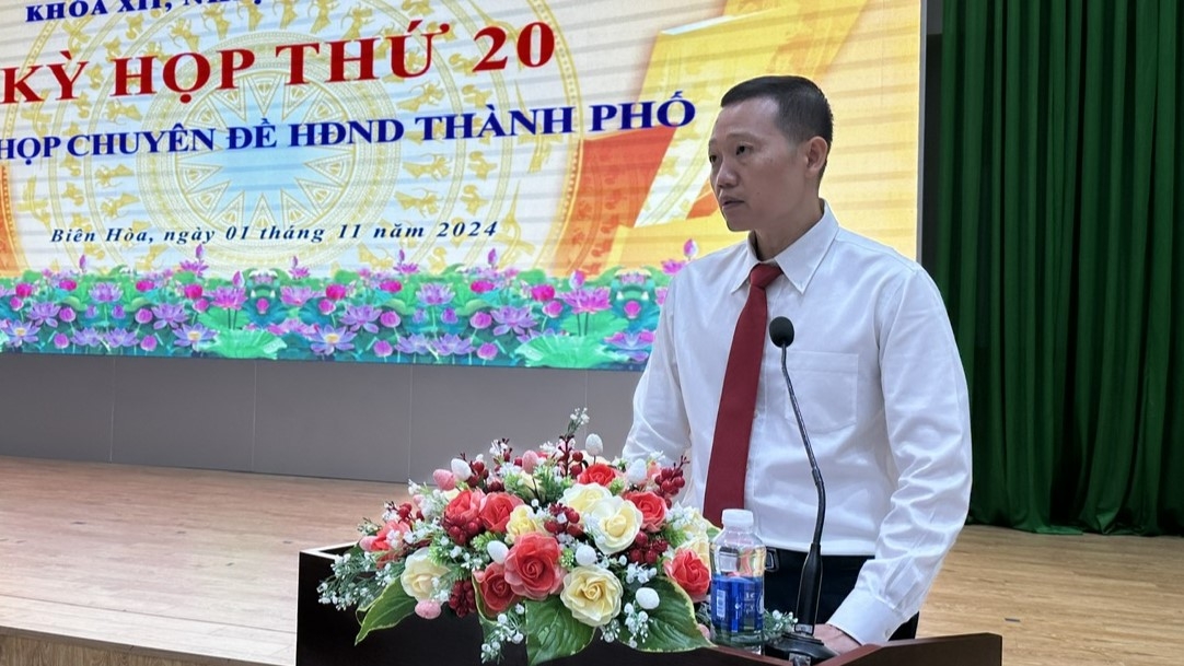 Ông Nguyễn Phong An được phê chuẩn giữ chức Chủ tịch UBND TP Biên Hòa (Ảnh: UBND TP Biên Hòa)