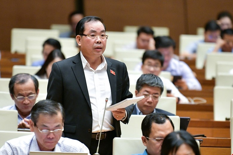 Đại biểu Nguyễn Quang Huân (Đoàn Bình Dương). Ảnh: Quốc hội