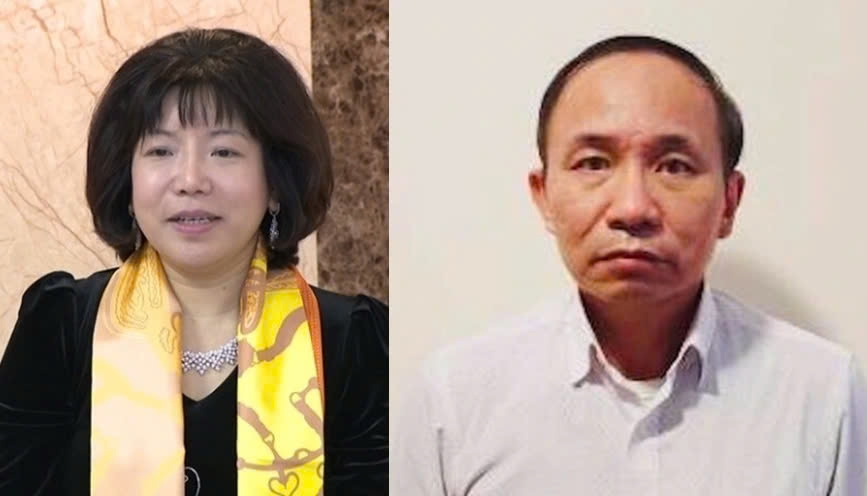 Bị can Nguyễn Thị Thanh Nhàn và Nguyễn Trọng Đường