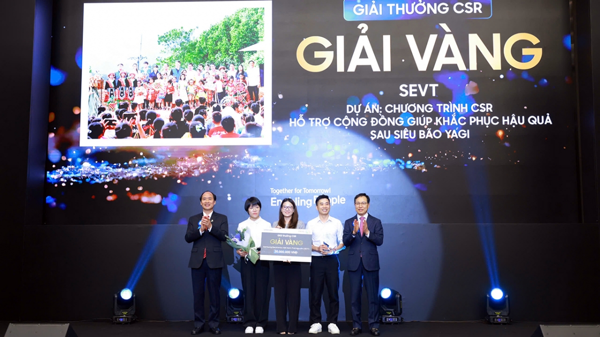 Nhiều dự án CSR xuất sắc của các đơn vị Samsung tại Việt Nam được vinh danh và trao thưởng tại sự kiện