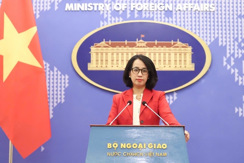 Người phát ngôn Bộ Ngoại giao Phạm Thu Hằng.