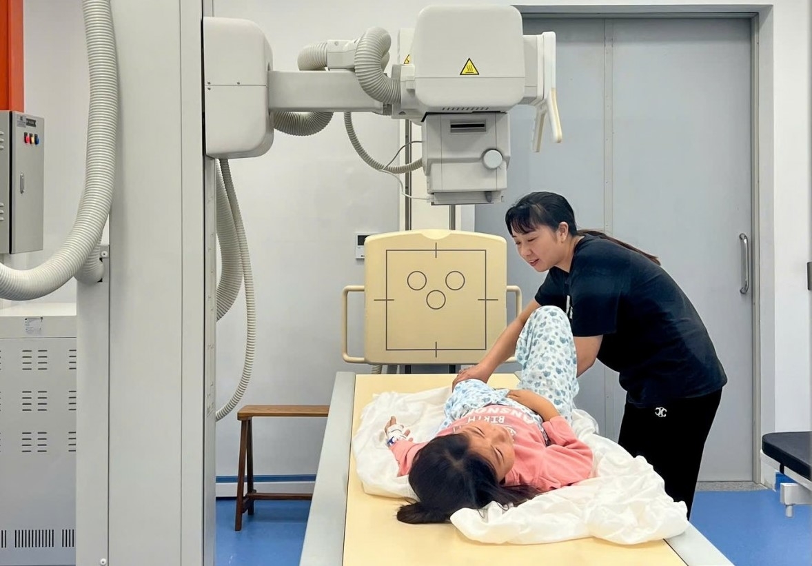 Bệnh nhân được phẫu thuật thành công tại Bệnh viện Nhi Hà Nội (Ảnh: BVCC)