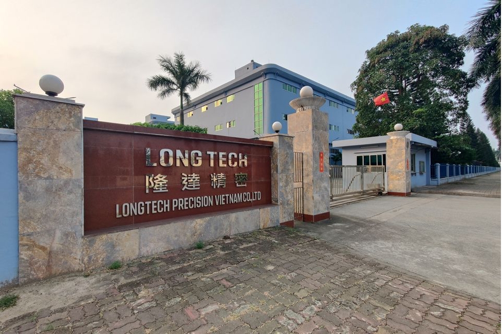 Công ty Longtech Precision Việt Nam, địa chỉ tại KCN Quế Võ, Bắc Ninh