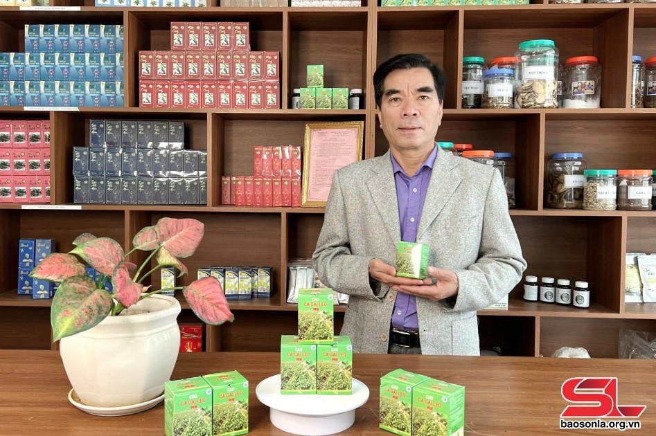 Sản phẩm cao cà gai leo của HTX Nam Sơn - Phú Lương, thị trấn Ít Ong, huyện Mường La.