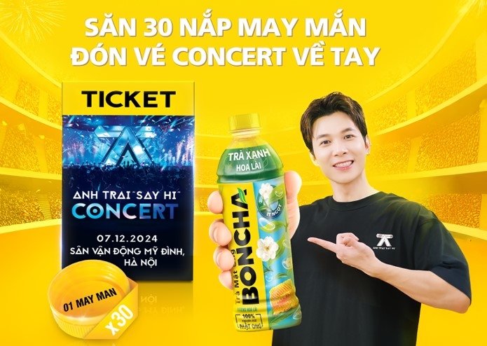 Chương trình đổi nắp lấy vé của BONCHA tạo “cơn sốt” trong cộng đồng người hâm mộ