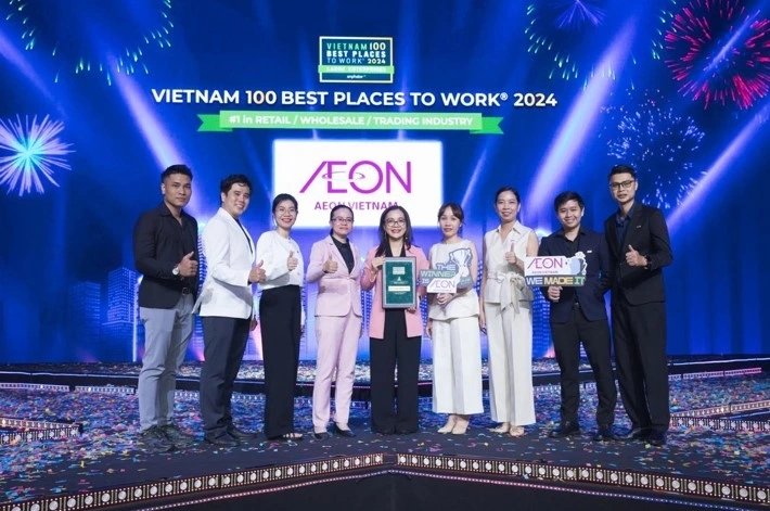 AEON Việt Nam 2 năm liên tiếp được vinh danh “Top 1 Nơi làm việc tốt nhất" ngành bán lẻ