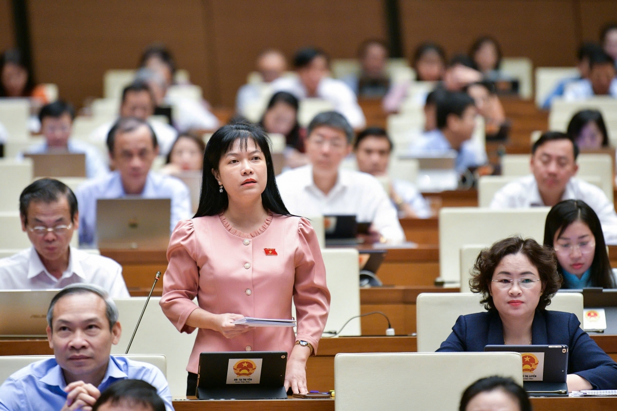 Đại biểu Tạ Thị Yên, đoàn Điện Biên