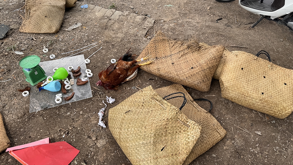 Tang vật thu giữ tại hiện trường