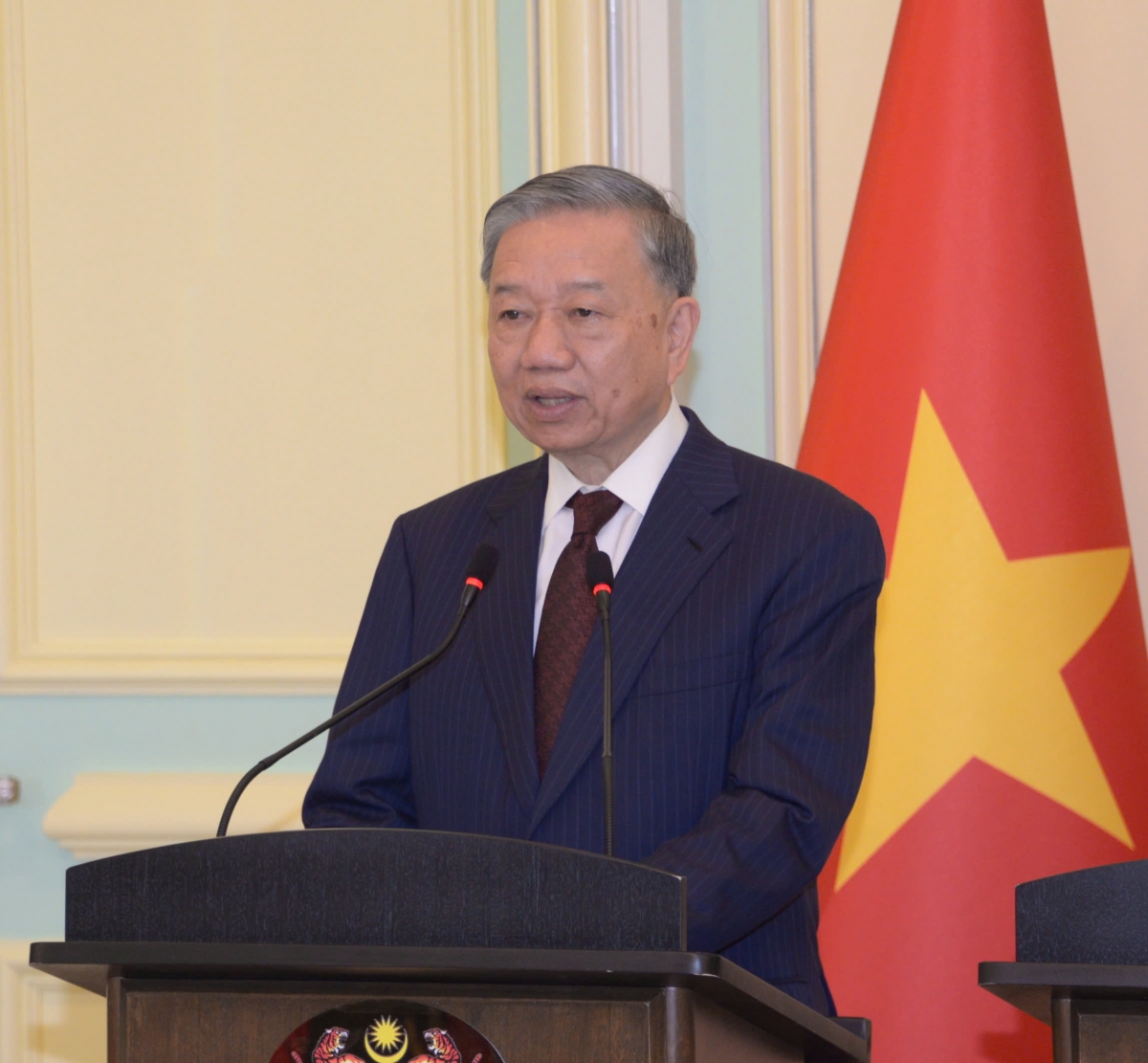 Tổng Bí thư Tô Lâm phát biểu tại buổi họp báo