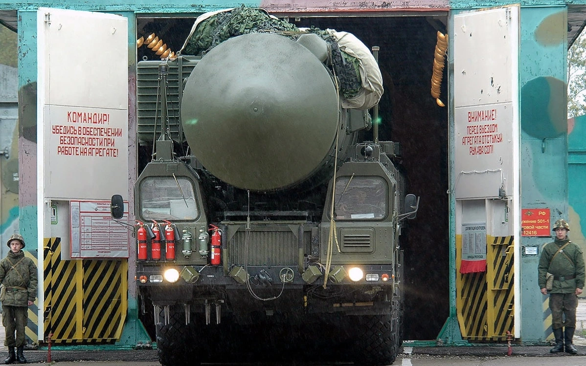 Hệ thống tên lửa đạn đạo chiến lược RS-24 Yars của Nga được trang bị đầu đạn hạt nhân. Ảnh: Bộ Quốc phòng Nga.