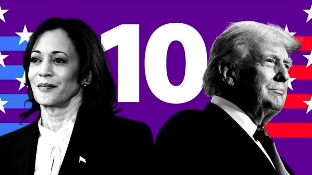 Phó Tổng thống Mỹ Kamala Harris và cựu Tổng thống Mỹ Donald Trump. Ảnh: Reuters