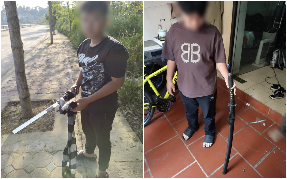 Hai thiếu niên cùng tang vật