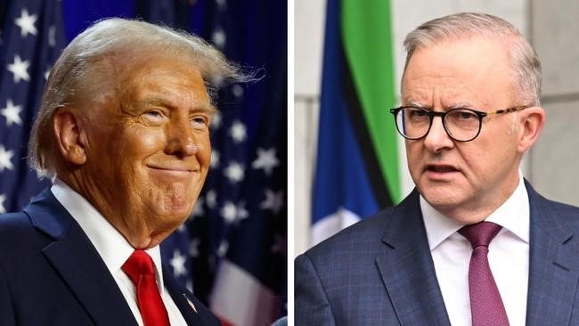 Thủ tướng Australia Anthony Albanese và ông Donald Trump- người sẽ trở thành Tổng thống thứ 47 của Mỹ. Ảnh: The Australian