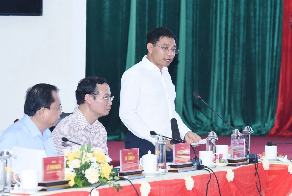 Bộ trưởng Nguyễn Văn Thắng phát biểu tại buổi làm việc