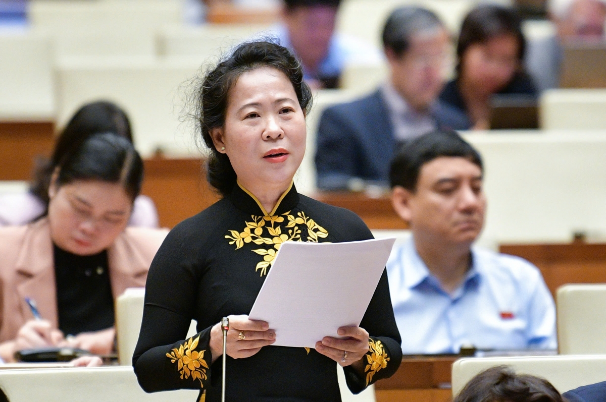 Đại biểu Tô Ái Vang (Đoàn Sóc Trăng). Ảnh: Quốc hội