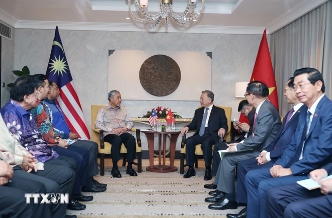 Tổng Bí thư Tô Lâm đề nghị Phó Thủ tướng, Bộ trưởng Bộ Phát triển Nông nghiệp Dato’ Seri Dr. Ahmad Zahid Hamidi tiếp tục quan tâm, chỉ đạo các cơ quan Malaysia phối hợp với các cơ quan Việt Nam thúc đẩy, phát huy hiệu quả tiềm năng hợp tác của hai nước trong bối cảnh hai nước đang bước vào giai đoạn phát triển mới; tạo điều kiện thuận lợi hơn nữa cho hàng nông sản chế biến, thủy sản, thực phẩm Việt Nam vào thị trường Malaysia; nhấn mạnh Việt Nam sẵn sàng tiếp tục cung cấp gạo ổn định cho Malaysia và chia sẻ kinh nghiệm về phát triển nông nghiệp, trong đó có lương thực, cà phê với Malaysia; đề nghị Malaysia tiếp tục tạo điều kiện, hỗ trợ Việt Nam trong phát triển ngành công nghiệp Halal, khuyến khích doanh nghiệp Malaysia đầu tư vào lĩnh vực Halal tại Việt Nam.