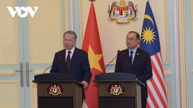 Tổng Bí thư Tô Lâm và Thủ tướng Malaysia Malaysia Anwar Ibrahim.
