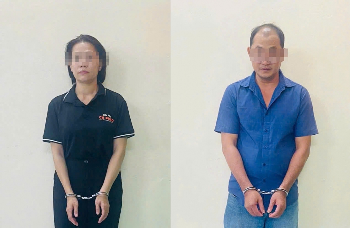 Bị can Nguyễn Thị Kim Trang và bị can Lê Văn Hòa