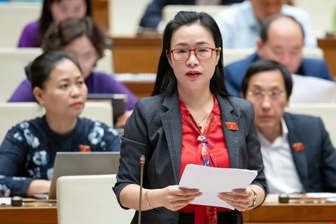 Đại biểu Trần Thị Thu Hằng (Đoàn Đắk Nông). Ảnh: Media Quốc hội