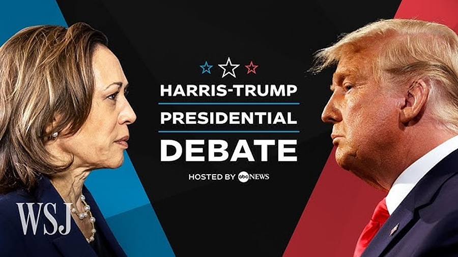 Ứng viên Haris và ứng viên Trump trong bầu cử Mỹ 2024. Ảnh: WSJ.