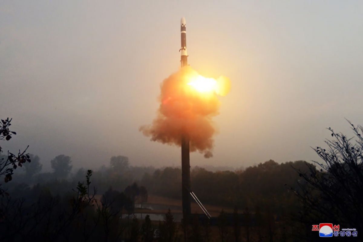 Triều Tiên phóng tên lửa Hwasong-19 ngày 31/10/2024. Ảnh: KCNA