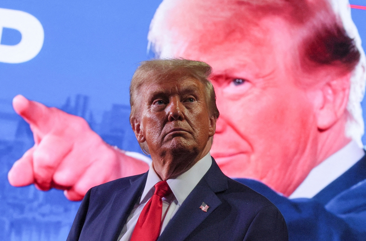 Ông Trump tại một sự kiện vận động tranh cử ở Grand Rapids, Michigan, ngày 5/11/2024. Ảnh: Reuters