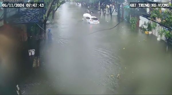 Đường Trưng Nữ Vương (ảnh camara an ninh)