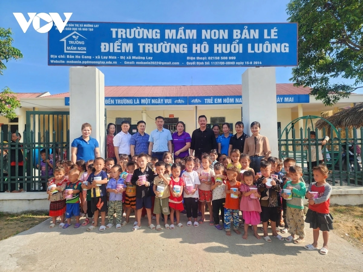 Điểm trường Mầm non bản Hô Huổi Luông, thuộc Trường Mầm non Bản Lé, thị xã Mường Lay, tỉnh Điện Biên.