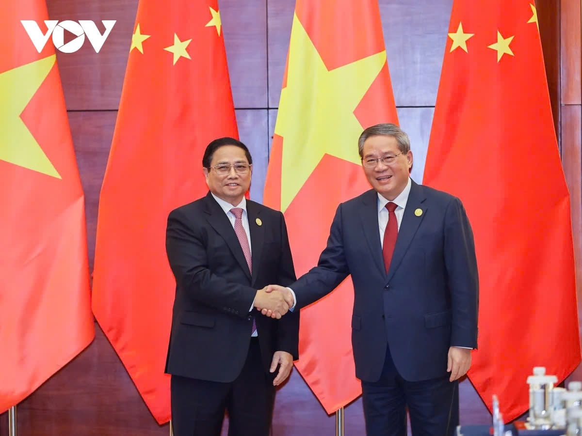 Thủ tướng Phạm Minh Chính và Thủ tướng Quốc vụ viện Trung Quốc Lý Cường