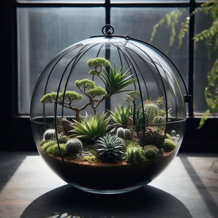 Đây là cách trồng cây lý tưởng được nhiều gia đình ưa chuộng. (Ảnh: Tiny garden)