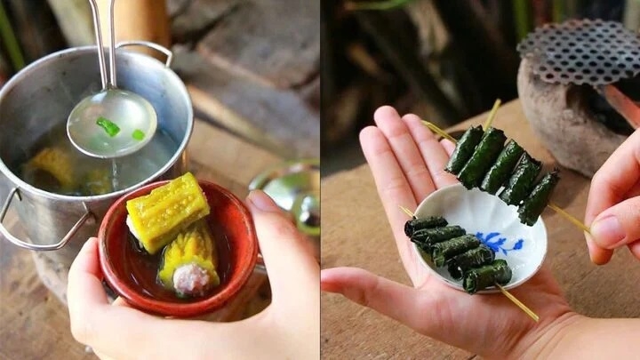 Canh khổ qua và bò nướng lá lốt, những món ăn thường thấy trong các bữa cơm