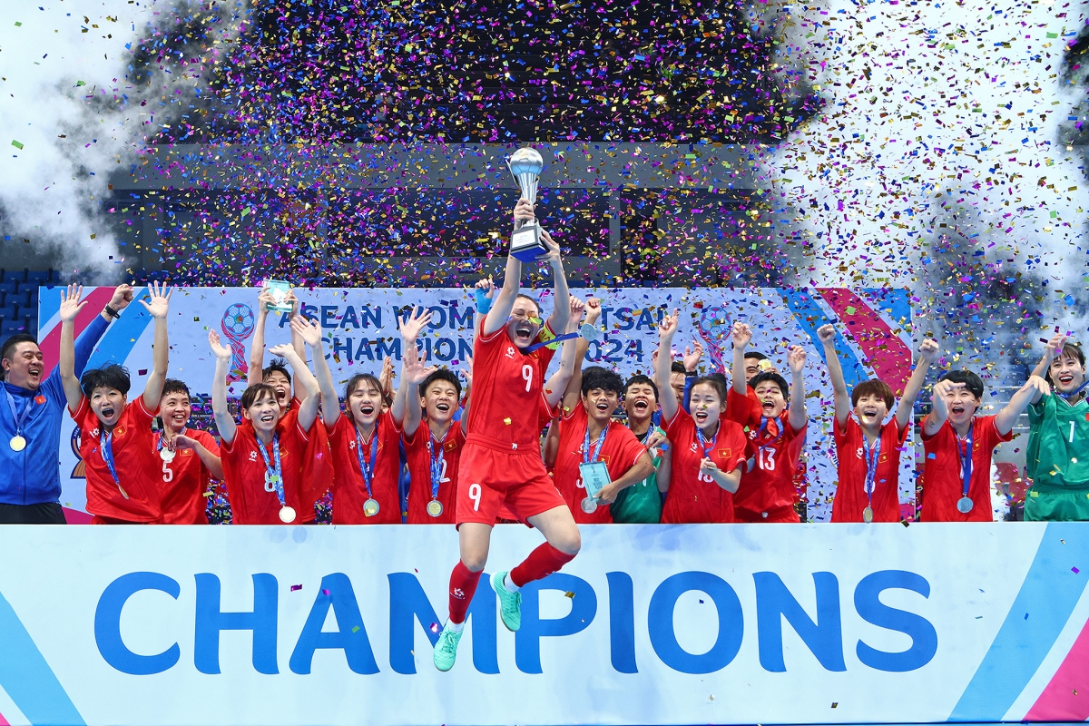 Trước đó, ĐT Futsal nữ Việt Nam đã đăng quang ở giải giao hữu tại Thái Lan. 