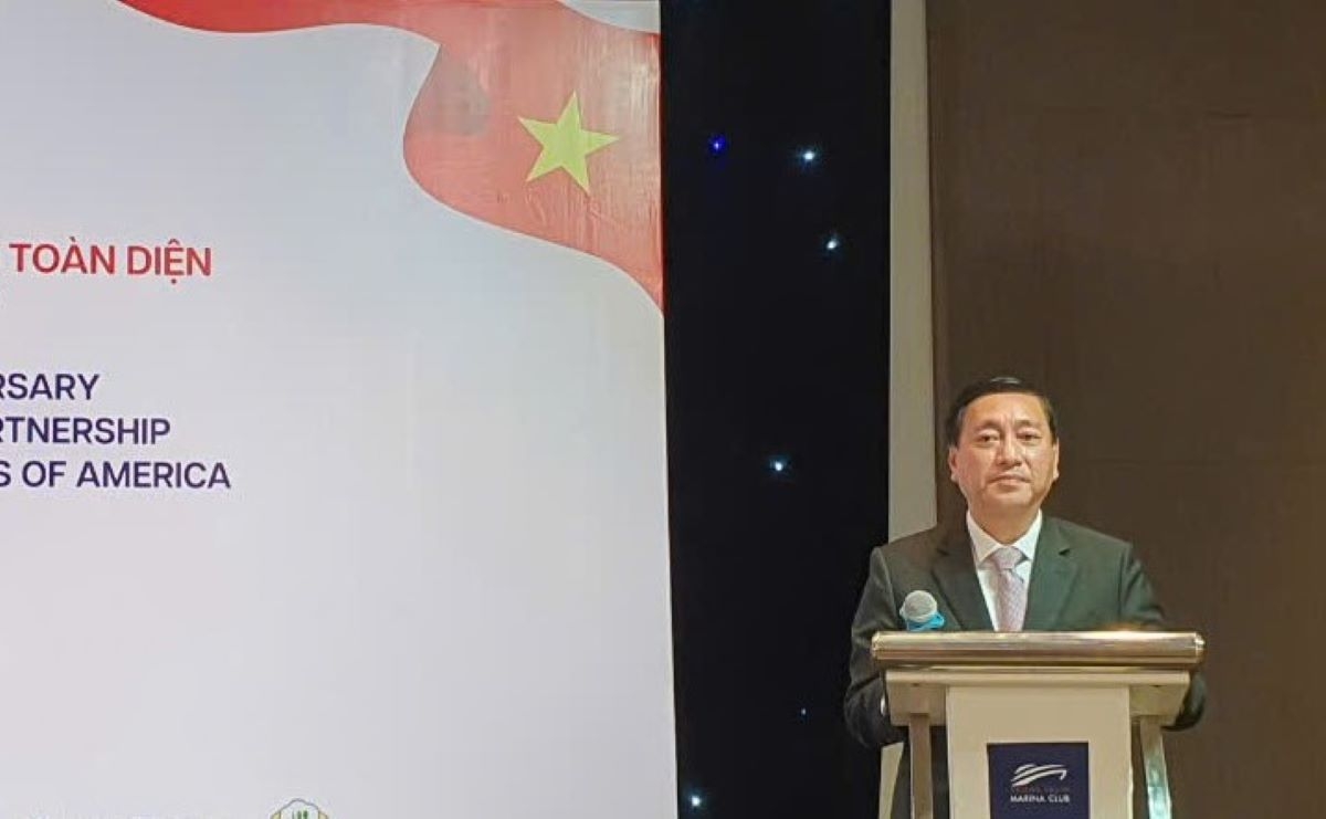 Ông Phạm Thành Kiên, Phó Chủ tịch HĐND TP.HCM, Chủ tịch Hội hữu nghị Việt - Mỹ Thành phố (ảnh: M.V)